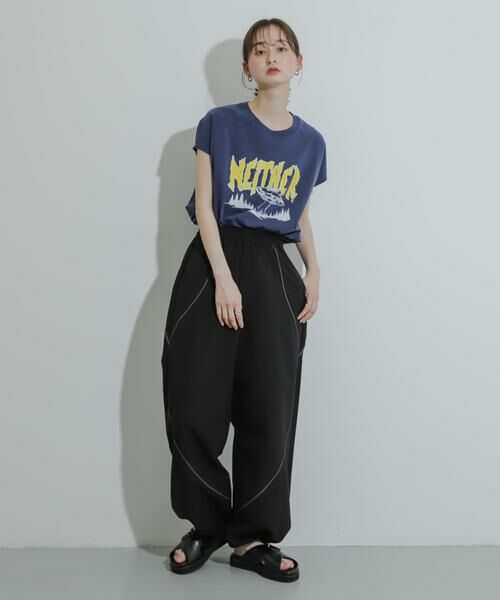 SENSE OF PLACE by URBAN RESEARCH / センスオブプレイス バイ アーバンリサーチ その他パンツ | 『ユニセックス』『セットアップ対応』 ブロックドトラックワイドパンツ | 詳細25