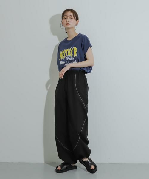 SENSE OF PLACE by URBAN RESEARCH / センスオブプレイス バイ アーバンリサーチ その他パンツ | 『ユニセックス』『セットアップ対応』 ブロックドトラックワイドパンツ | 詳細26