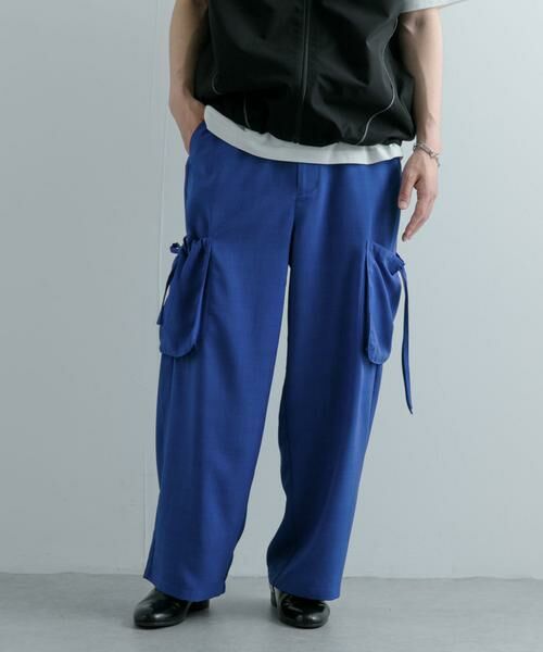 SENSE OF PLACE by URBAN RESEARCH / センスオブプレイス バイ アーバンリサーチ その他パンツ | 『セットアップ対応』 リネンライクサイドポケットワイドパンツ | 詳細1