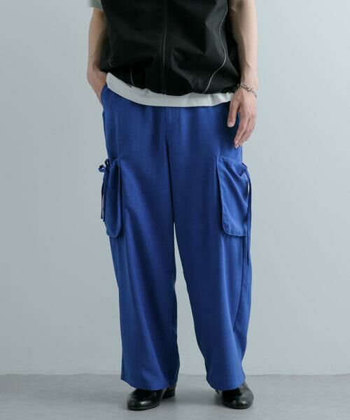 SENSE OF PLACE by URBAN RESEARCH / センスオブプレイス バイ アーバンリサーチ その他パンツ | 『セットアップ対応』 リネンライクサイドポケットワイドパンツ | 詳細2
