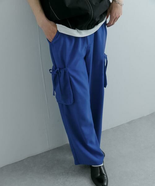 SENSE OF PLACE by URBAN RESEARCH / センスオブプレイス バイ アーバンリサーチ その他パンツ | 『セットアップ対応』 リネンライクサイドポケットワイドパンツ | 詳細4