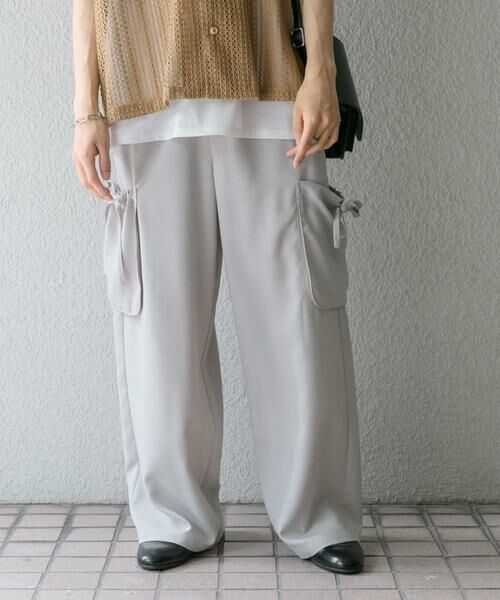 SENSE OF PLACE by URBAN RESEARCH / センスオブプレイス バイ アーバンリサーチ その他パンツ | 『セットアップ対応』 リネンライクサイドポケットワイドパンツ | 詳細15