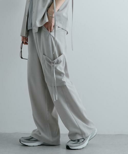 SENSE OF PLACE by URBAN RESEARCH / センスオブプレイス バイ アーバンリサーチ その他パンツ | 『セットアップ対応』 リネンライクサイドポケットワイドパンツ | 詳細24