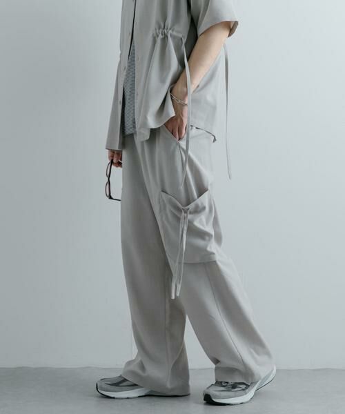 SENSE OF PLACE by URBAN RESEARCH / センスオブプレイス バイ アーバンリサーチ その他パンツ | 『セットアップ対応』 リネンライクサイドポケットワイドパンツ | 詳細25