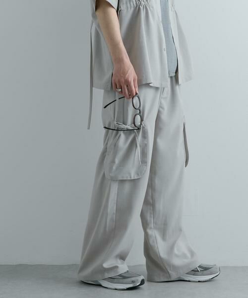 SENSE OF PLACE by URBAN RESEARCH / センスオブプレイス バイ アーバンリサーチ その他パンツ | 『セットアップ対応』 リネンライクサイドポケットワイドパンツ | 詳細26