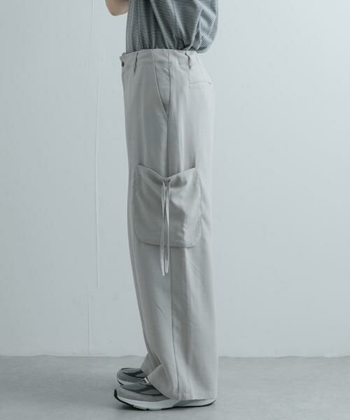 SENSE OF PLACE by URBAN RESEARCH / センスオブプレイス バイ アーバンリサーチ その他パンツ | 『セットアップ対応』 リネンライクサイドポケットワイドパンツ | 詳細30