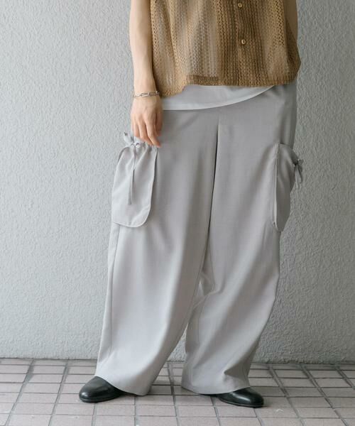 SENSE OF PLACE by URBAN RESEARCH / センスオブプレイス バイ アーバンリサーチ その他パンツ | 『セットアップ対応』 リネンライクサイドポケットワイドパンツ | 詳細16