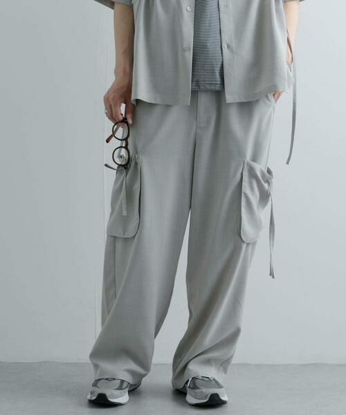 SENSE OF PLACE by URBAN RESEARCH / センスオブプレイス バイ アーバンリサーチ その他パンツ | 『セットアップ対応』 リネンライクサイドポケットワイドパンツ | 詳細22