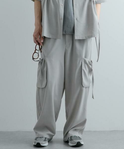 SENSE OF PLACE by URBAN RESEARCH / センスオブプレイス バイ アーバンリサーチ その他パンツ | 『セットアップ対応』 リネンライクサイドポケットワイドパンツ | 詳細23