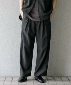 SENSE OF PLACE by URBAN RESEARCH / センスオブプレイス バイ アーバンリサーチ その他パンツ | 『イージーケア/セットアップ対応』リネンライクタックワイドパンツ