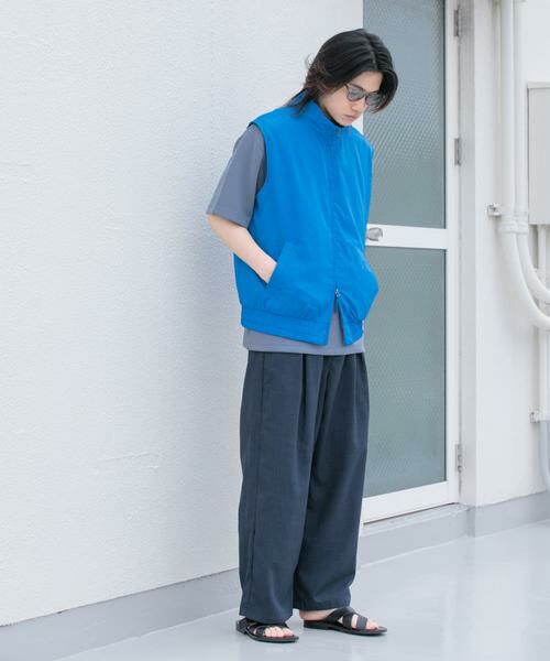 SENSE OF PLACE by URBAN RESEARCH / センスオブプレイス バイ アーバンリサーチ その他パンツ | 『イージーケア/セットアップ対応』リネンライクタックワイドパンツ | 詳細5