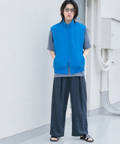 SENSE OF PLACE by URBAN RESEARCH / センスオブプレイス バイ アーバンリサーチ その他パンツ | 『イージーケア/セットアップ対応』リネンライクタックワイドパンツ | 詳細6