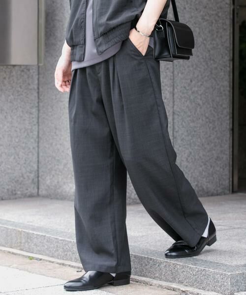 SENSE OF PLACE by URBAN RESEARCH / センスオブプレイス バイ アーバンリサーチ その他パンツ | 『イージーケア/セットアップ対応』リネンライクタックワイドパンツ | 詳細16