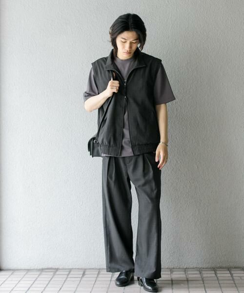 SENSE OF PLACE by URBAN RESEARCH / センスオブプレイス バイ アーバンリサーチ その他パンツ | 『イージーケア/セットアップ対応』リネンライクタックワイドパンツ | 詳細18