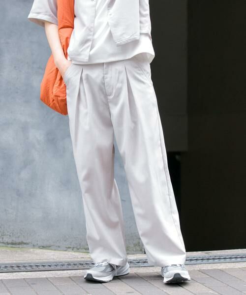 SENSE OF PLACE by URBAN RESEARCH / センスオブプレイス バイ アーバンリサーチ その他パンツ | 『イージーケア/セットアップ対応』リネンライクタックワイドパンツ | 詳細22