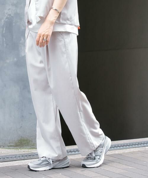 SENSE OF PLACE by URBAN RESEARCH / センスオブプレイス バイ アーバンリサーチ その他パンツ | 『イージーケア/セットアップ対応』リネンライクタックワイドパンツ | 詳細25