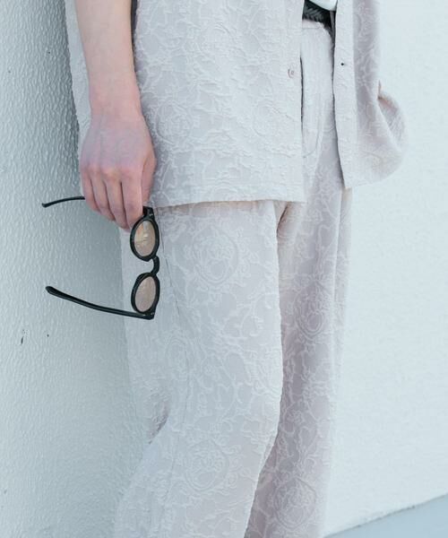 SENSE OF PLACE by URBAN RESEARCH / センスオブプレイス バイ アーバンリサーチ その他パンツ | 『セットアップ対応』 ボタニカルジャガードワイドスラックス | 詳細10