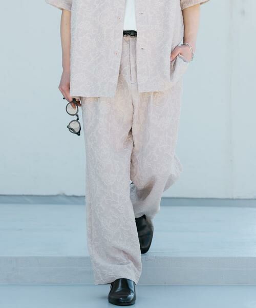 SENSE OF PLACE by URBAN RESEARCH / センスオブプレイス バイ アーバンリサーチ その他パンツ | 『セットアップ対応』 ボタニカルジャガードワイドスラックス | 詳細12