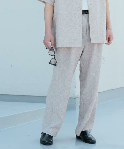 SENSE OF PLACE by URBAN RESEARCH / センスオブプレイス バイ アーバンリサーチ その他パンツ | 『セットアップ対応』 ボタニカルジャガードワイドスラックス | 詳細15