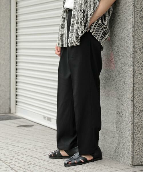 SENSE OF PLACE by URBAN RESEARCH / センスオブプレイス バイ アーバンリサーチ その他パンツ | 『セットアップ対応』 『UR TECH DRYLUXE』リネンライクテーパードパンツ | 詳細20