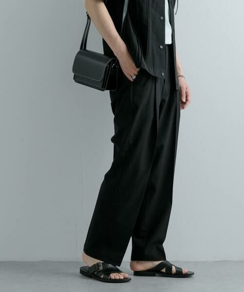 SENSE OF PLACE by URBAN RESEARCH / センスオブプレイス バイ アーバンリサーチ その他パンツ | 『セットアップ対応』 『UR TECH DRYLUXE』リネンライクテーパードパンツ | 詳細30