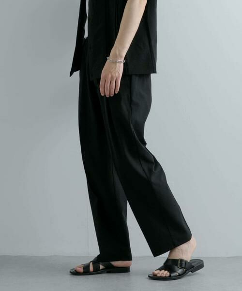 SENSE OF PLACE by URBAN RESEARCH / センスオブプレイス バイ アーバンリサーチ その他パンツ | 『セットアップ対応』 『UR TECH DRYLUXE』リネンライクテーパードパンツ | 詳細25