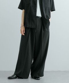 SENSE OF PLACE by URBAN RESEARCH / センスオブプレイス バイ アーバンリサーチ その他パンツ | ワンタックピンストライプワイドスラックス