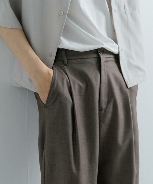 SENSE OF PLACE by URBAN RESEARCH / センスオブプレイス バイ アーバンリサーチ その他パンツ | チェックワンタックワイドスラックス | 詳細1