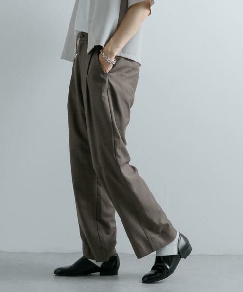 SENSE OF PLACE by URBAN RESEARCH / センスオブプレイス バイ アーバンリサーチ その他パンツ | チェックワンタックワイドスラックス | 詳細4