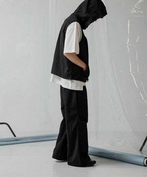 SENSE OF PLACE by URBAN RESEARCH / センスオブプレイス バイ アーバンリサーチ その他パンツ | 『わたべ×SOP』ナイロンフレアワイドパンツ | 詳細14