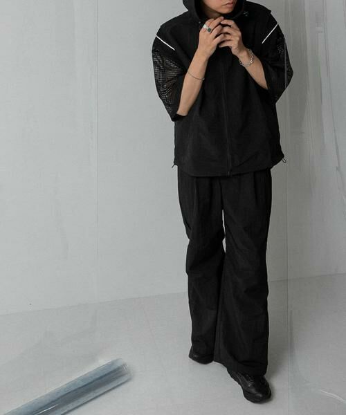 SENSE OF PLACE by URBAN RESEARCH / センスオブプレイス バイ アーバンリサーチ その他パンツ | 『わたべ×SOP』ナイロンフレアワイドパンツ | 詳細16