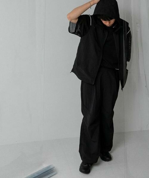 SENSE OF PLACE by URBAN RESEARCH / センスオブプレイス バイ アーバンリサーチ その他パンツ | 『わたべ×SOP』ナイロンフレアワイドパンツ | 詳細17