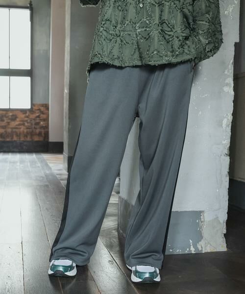 SENSE OF PLACE by URBAN RESEARCH / センスオブプレイス バイ アーバンリサーチ その他パンツ | ジャージラインワイドパンツ | 詳細11
