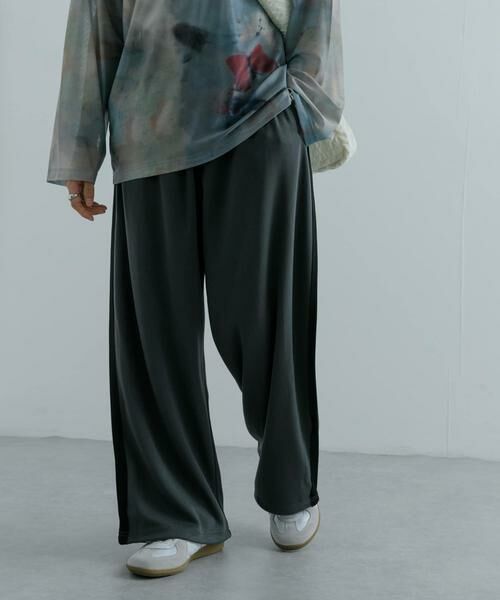 SENSE OF PLACE by URBAN RESEARCH / センスオブプレイス バイ アーバンリサーチ その他パンツ | ジャージラインワイドパンツ | 詳細18