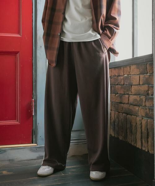SENSE OF PLACE by URBAN RESEARCH / センスオブプレイス バイ アーバンリサーチ その他パンツ | ジャージラインワイドパンツ | 詳細25
