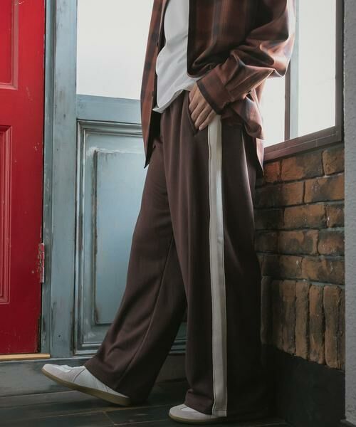 SENSE OF PLACE by URBAN RESEARCH / センスオブプレイス バイ アーバンリサーチ その他パンツ | ジャージラインワイドパンツ | 詳細28