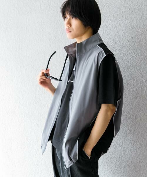 SENSE OF PLACE by URBAN RESEARCH / センスオブプレイス バイ アーバンリサーチ その他アウター | 『セットアップ対応』 ブロックドトラックベスト | 詳細15