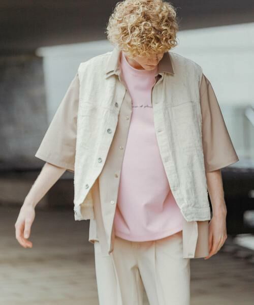 SENSE OF PLACE by URBAN RESEARCH / センスオブプレイス バイ アーバンリサーチ ベスト | 『セットアップ対応』 フラワーデニムベスト | 詳細1