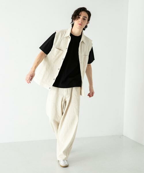 SENSE OF PLACE by URBAN RESEARCH / センスオブプレイス バイ アーバンリサーチ ベスト | 『セットアップ対応』 フラワーデニムベスト | 詳細13