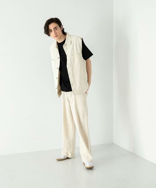 SENSE OF PLACE by URBAN RESEARCH / センスオブプレイス バイ アーバンリサーチ ベスト | 『セットアップ対応』 フラワーデニムベスト | 詳細14