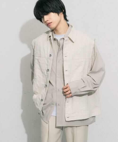 SENSE OF PLACE by URBAN RESEARCH / センスオブプレイス バイ アーバンリサーチ ベスト | 『セットアップ対応』 フラワーデニムベスト | 詳細18