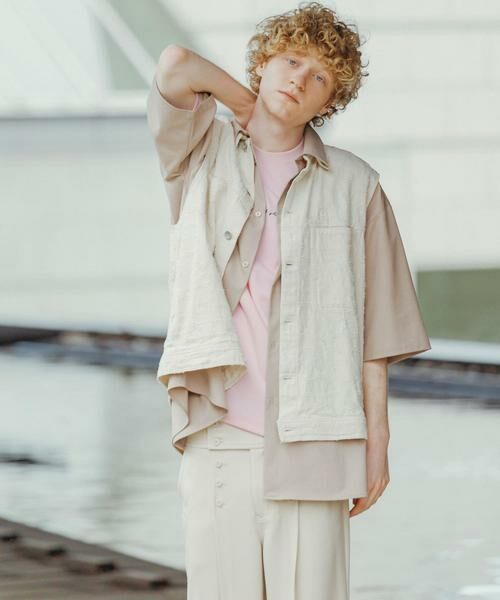 SENSE OF PLACE by URBAN RESEARCH / センスオブプレイス バイ アーバンリサーチ ベスト | 『セットアップ対応』 フラワーデニムベスト | 詳細2