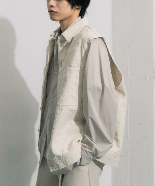 SENSE OF PLACE by URBAN RESEARCH / センスオブプレイス バイ アーバンリサーチ ベスト | 『セットアップ対応』 フラワーデニムベスト | 詳細20