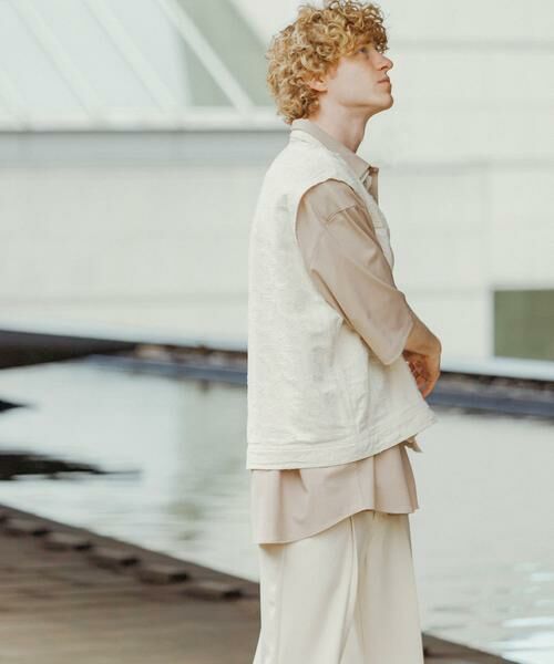 SENSE OF PLACE by URBAN RESEARCH / センスオブプレイス バイ アーバンリサーチ ベスト | 『セットアップ対応』 フラワーデニムベスト | 詳細3