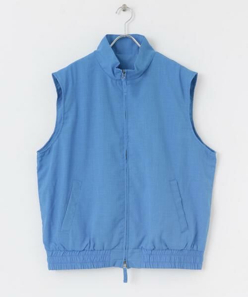 SENSE OF PLACE by URBAN RESEARCH / センスオブプレイス バイ アーバンリサーチ ベスト | 『イージーケア/セットアップ対応』リネンライクスタンドカラーWジップベスト | 詳細9
