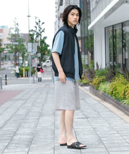 SENSE OF PLACE by URBAN RESEARCH / センスオブプレイス バイ アーバンリサーチ ベスト | 『イージーケア/セットアップ対応』リネンライクスタンドカラーWジップベスト | 詳細21