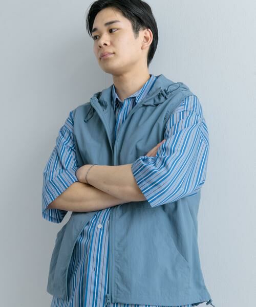 SENSE OF PLACE by URBAN RESEARCH / センスオブプレイス バイ アーバンリサーチ その他アウター | 『セットアップ対応』ナイロンフーデッドトラックベスト | 詳細11