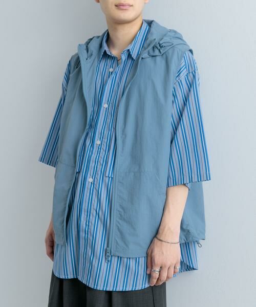 SENSE OF PLACE by URBAN RESEARCH / センスオブプレイス バイ アーバンリサーチ その他アウター | 『セットアップ対応』ナイロンフーデッドトラックベスト | 詳細12