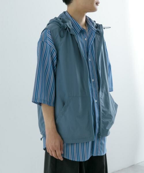 SENSE OF PLACE by URBAN RESEARCH / センスオブプレイス バイ アーバンリサーチ その他アウター | 『セットアップ対応』ナイロンフーデッドトラックベスト | 詳細14