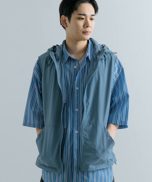 SENSE OF PLACE by URBAN RESEARCH / センスオブプレイス バイ アーバンリサーチ その他アウター | 『セットアップ対応』ナイロンフーデッドトラックベスト | 詳細15